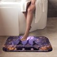 thumbnail image 4 of 1pc Halloween Pattern Absorbent Non-Slip Bathroom Thickened Flannel Rug Decor,Soft,Quick Drying,Suitable For Indoor/outdoor Use,Bathrooms,Bedrooms,Kitchens,Terrace,Laundry Rooms,16"x24", 4 of 9