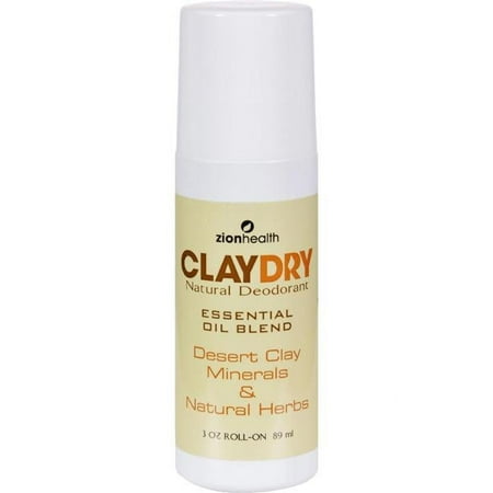 Zion Health HG0349142 3 oz Clay Dry Natural Deodorant