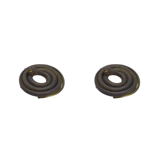 Serpiente de goma impermeable Vogacara 80cm accesorios suaves Halloween 2piezas