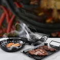 thumbnail image 1 of OULII 1Ud Round Grill Rack Metálico Negro Resistente Para Y Verduras, 1 of 8