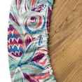 thumbnail image 5 of Ambesonne Abstract Boho Fitted Round Tablecloth, Vintage Leafy Motif, 56"- 60" Diameter, Almond Green Magenta, 5 of 5