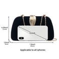 thumbnail image 2 of MINKUROW Women Clutch Bag Evening bag Fringed Evening Handbag,Lady Party Wedding Clutch Purse Chain Shoulder Cross Body Bag, 2 of 5
