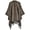 Khaki, variant on Retro Knitted Shawls and Wraps for Women Tassel Open Front Blanket Scarf Winter Fall Thick Poncho Capes Cardigan Coat