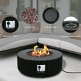 thumbnail image 2 of Afterglow Firepits All Terrafab External Gas Tank for Outdoor Use Round 50000Btu, Black, 2 of 6