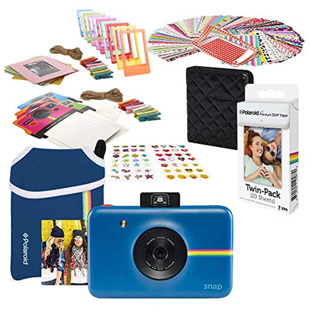 Polaroid Snap Instant Digital Camera (Navy Blue) Starter Bundle with