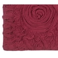 thumbnail image 4 of Home Weavers Inc Bell Flower Bathroom Rug, Cotton Soft, Water Absorbent Bath Rug, Non Slip Shower Rug Machine Washable 17"x30" Slice Rug Red, 4 of 5