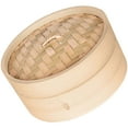 thumbnail image 3 of WSTEER 1 Set of Household Bamboo Steamer Kitchen Bun Steamer Bamboo Steamer Basket Kitchen Steamer, 3 of 5