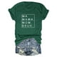 thumbnail image 1 of Camiseta holgada de manga corta con estampado de letras MA Mama Mom Bruh: estampado de letras moderno, cómoda y casual., 1 of 3