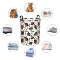 thumbnail image 6 of Daiia Rottweiler Round Laundry Basket with Handles Thickened Waterproof Circular hamper,Dirty Clothes Storage Basket for Bedroom,Bathroom,College Dorm-Small, 6 of 8