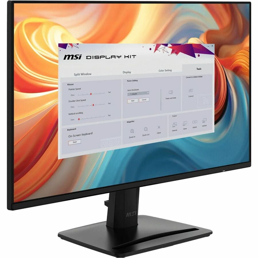 MSI Pro MP242 E14A 24" Class Full HD LCD Monitor - 16:9 - Matte Black - 23.8" Viewable - In-plane Switching (IPS) Technology - 1920 x 1080 - 16.7 Million Colors - Adaptive Sync - 300 Nit - 1 ms - 1...
