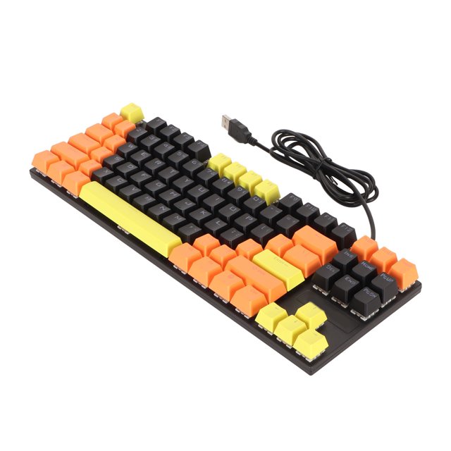 Teclado mecánico con cable, teclado mecánico para juegos 87 Teclado mecánico con interruptor azul Teclado mecánico para juegos Respuesta rápida