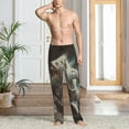 thumbnail image 2 of Sikiie Astronaut Polar Bear Roar Pajama Pants Men, PJ Bottoms, Sleep & Lounge Pants-Medium, 2 of 6