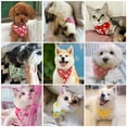 thumbnail image 3 of Pet Cotton Triangle Scarf Cute Sweet Soft Comfortable Handmade Adjustable Dog Cat Bandanas Bibs, 3 of 9