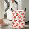 thumbnail image 5 of Rateoe Hand Drawn Watermelon Pattern Round Laundry Hamper Basket, Tall Hamper Basket for Blanket Storage, Nursery Clothes Hamper for Laundry in Bedroom and College Dorm-Medium, 5 of 6