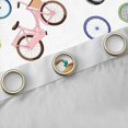 thumbnail image 4 of jejeloiu Colorful Bicycle Blackout Curtains Set of 2 (52x84 Each),Extreme Sport Window Curtains For Boys Kids, 4 of 6