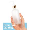 thumbnail image 5 of Botella de vidrio JUVITUS Frosted Clear Boston Round 240 ml (paquete de 12), 5 of 5