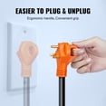 thumbnail image 6 of VEVOR 25ft 30A RV Extension Cord, Heavy Duty STW 10/3 AWG Power Cord, NEMA TT-30P/NEMA L5-30R, with LED Indicator Handle 15A Adapter, for RVs, Generators, Campers, ETL Listed, 125V, 6 of 9