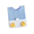 thumbnail image 1 of Babero para niños con forro impermeable que absorbe el agua para niños de 1 a 6 años, multiusos Pies de pato azul, 1 of 9