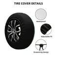 thumbnail image 2 of Naloa Fantasy Treehouse Planet Scene PVC Leather Spare Tire Wheel Cover Spare Tire Cover, for Car Truck SUV Camper Trailer Universal Fit(14-17in)-16 inch, 2 of 6