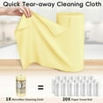thumbnail image 3 of Starfreshi Microfiber Cleaning Cloths Roll, Starfreshi 30-Pack Microfiber Cleaning Cloth Roll, Reusable Paper Towels Tear Away Cloth, for Cars, Wash Cloths, Kitchen Cleaning (Gardenia Yellow,30 Pack), 3 of 8
