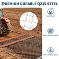 thumbnail image 3 of Heavy Duty Drag Chain Harrow for ATV/UTV/Tractor – Durable Steel Leveling Rake for Farm, Pasture, Seedbed Preparation, Gravel Driveways – Robust Agricultural Attachment, 3 of 8