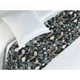 thumbnail image 3 of Asian Bed Runner, Tropical Peacock Bird Prints and Jungle Leaves Blooming Folk Flowers, Decorative Accent Bedding Scarf for Hotels Homes & Guest Rooms, Twin, Laurel Green Rose and Ivory, by Ambesonne, 3 of 3
