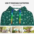 thumbnail image 6 of KLL Christmas Snowflakes for Womens Pullover Hoodie with Pocket Hooded Long Sleeve Shirts Sweatshirt for Women-X-Large, 6 of 7