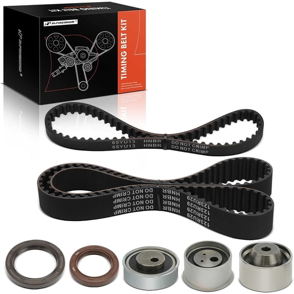 A-Premium Engine Timing Belt Kit Compatible with Chrysler, Mitsubishi & Dodge Cars - Sebring 2001-2005, Eclipse 2000-2005, Galant 1999-2003, Outlander 2003, Stratus 2001-2005 - 2.4L