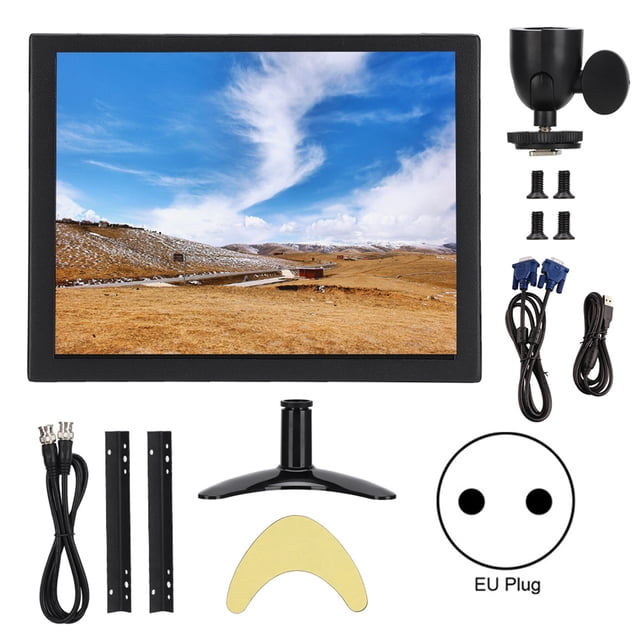 Monitor industrial táctil Sincero 8 pulgadas Resolución 1024 x 768 diseño metálico enchufe de la UE