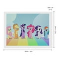thumbnail image 2 of My Lit-tle Pony Diamond Arts Kits for Adults Diamond Art Gem Art Painting Full Drill Round Art Gem Painting Kit for Home Wall Decor 12"x16", 2 of 8