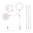 thumbnail image 1 of Lámpara LED de cultivo con alimentación USB para plantas de escritorio, flores y crecimiento de espectro completo Tres cabezas blancas, 1 of 9