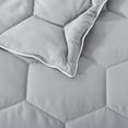thumbnail image 3 of Honeycomb Down Alternative Blanket - Neutral Gray/Bright White - Full/Queen, 3 of 8