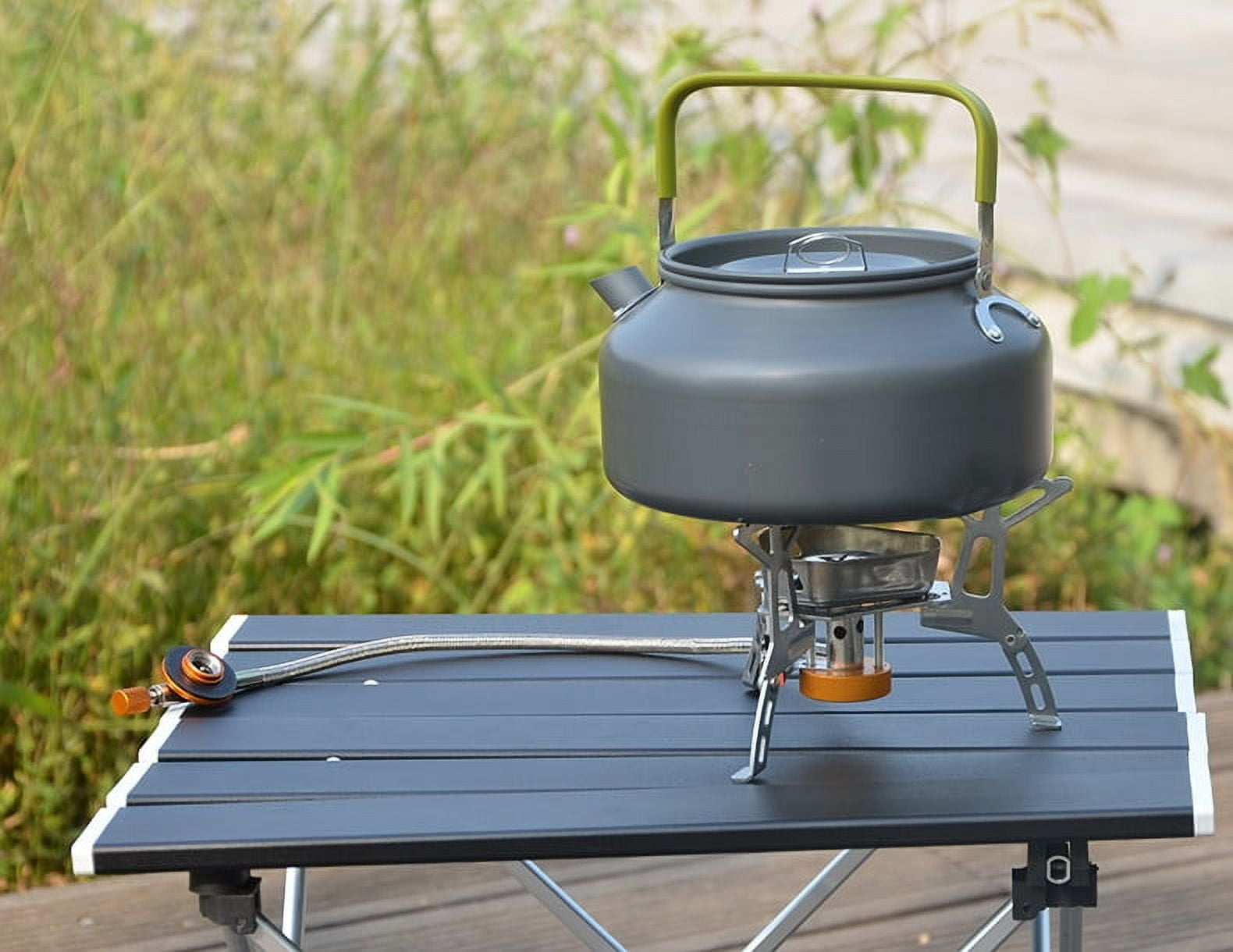 Stainless Steel Mini Windproof Camping Gas Stove Mini Outdoor Cooking Burner