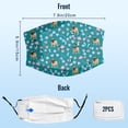 thumbnail image 3 of Cute Mastiff Dog Graphic Printed Cloth Face Masks Reusable Washable Adjustable for Adults (1 PCS), 3 of 5