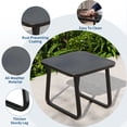 thumbnail image 3 of 3-Piece Rocking Outdoor Bistro Set, Rust-Proof Metal Frame & Breathable Textilene Mesh, Space-Saving Patio Furniture for Balcony, Garden and Yard, 3 of 5