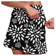thumbnail image 2 of ibiyuan Boho Skirts For Women Womens Mini Skirt Skorts Flowy High Waisted Ruffle Tiered Casual Summer Beach Short Skirts Built-in Shorts 2026, 2 of 7