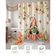thumbnail image 7 of Fall Shower Curtain Pumpkin Gnome Bathroom Curtains with Hooks, Waterproof Fabric Sunflower Autumn Maple Leaves Branches Thanksgiving Bath Shower Curtains Set for Bathroom Bathtubs Decor 36x72 Inch, 7 of 7