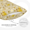 thumbnail image 5 of Balery Cute Bee Gnomes Bedding Queen Pillow Cases - Envelope Closure - Soft Brushed Microfiber Fabric - Shrinkage and Fade Resistant Pillow Cases-, 5 of 9