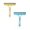 Yellow 1 Pack & Blue 1 Pack, variant on Household Double Water Spray Glass Scraper Glass Wiper Simple Window Wiper Scrub Window Car Window Tool Spray Brush,21.5 cm×25.7 cm,Black