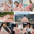 thumbnail image 5 of Red Coastal Cooling Blanket,Lightweight Breathable Summer Throw Blanket with Double Sided Cold Effect,Vintage Coral Ocean Modern Sea Abstract Picnic Blankets Bed Sheet for Hot Sleepers 60"x80", 5 of 8