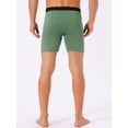 thumbnail image 3 of DARING DIVA Men's Lightweight Solid Color Soft Stretch Open-fly Boxer Briefs 36 Green, 3 of 6