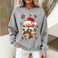 thumbnail image 4 of Snorda Sweatshirt for Women Graphic Christmas Sweatshirt Long Sleeve Crewneck Tops Womens Casual Loose Comfy Pullover Hoodies for Daily Wear Outdoors Looks, 4 of 8