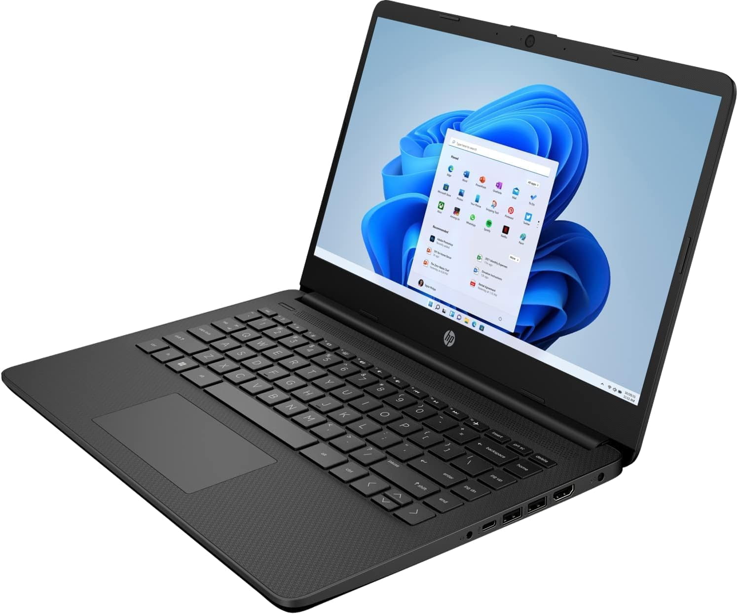 HP High-Performance Business Laptop, 14" HD Micro-Edge Touchscreen, AMD Ryzen 7 5700U, 32GB RAM, 1TB SSD, Webcam, SD Card Reader, HDMI, Wi-Fi, Bluetooth, Windows 11 Home, Black