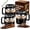 3Pcs, variant on 16 Oz Coffee Mug with Lid, Heatproof Clear Cup with Measurement Markings, Microwave Safe for Home Office