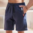 thumbnail image 2 of CONZONE Mens Sports Shorts Elastic Waist Athletic Shorts for Men Solid Color Lightweight Loose Fit Workout Gym Shorts With Pockets, 2 of 5