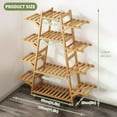 thumbnail image 6 of Bamboo Plant Stand Indoor Outdoor Plant Display Shelf for Multiple Plants Flower Pot Holder Rack, 6 of 7