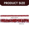 thumbnail image 3 of Christmas Tinsel Garland, Red and White Christmas Tree Garland Decorations, Metallic Tinsel Glitter Twist Garlands, Hanging Streamers for Indoor Xmas Holiday Decor, 1 Pcs, 3.5 In x 6.6 Ft, 3 of 6