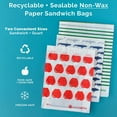 thumbnail image 2 of Lunchskins Recyclable + Sealable Paper Sandwich Bags - Red Apple 50 Bags, 2 of 3
