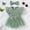 Green, variant on Baby Girl Summer Romper Dress Ruffled Sleeve Flower Embroidery Mesh Skirt Hem Ribbed Bodysuit Twin Girl Baby Outfits Romper Dress for Baby Girls