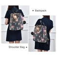 thumbnail image 4 of FORMRS Women's Travel Backpack Purse Anti-Theft Hidden Pockets Casual Shoulder Bag, Neon Llamas Pattern, 4 of 7